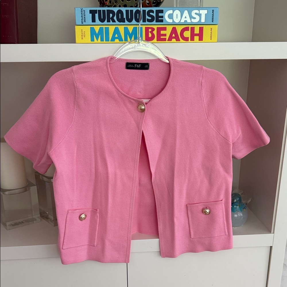 F&F Pink Short Sleeve Blazer